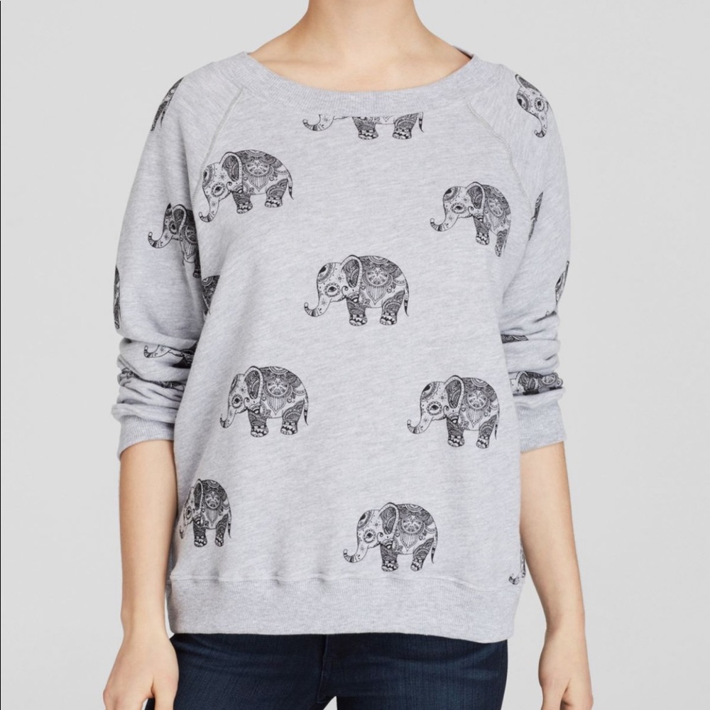 Wildfox Roaming Elephants Sweatshirt